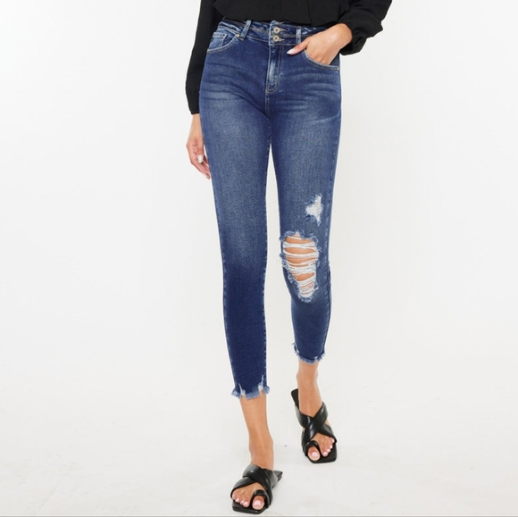 KanCan Denim - Kancan Gloria High Rise Ankle Skinny Jeans Size 24